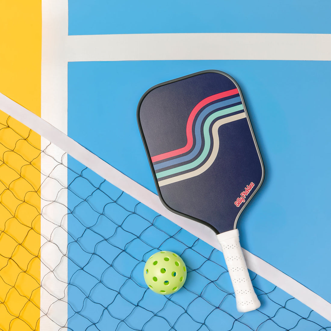 Silly Paddles | Retro Waves Pickleball Paddle