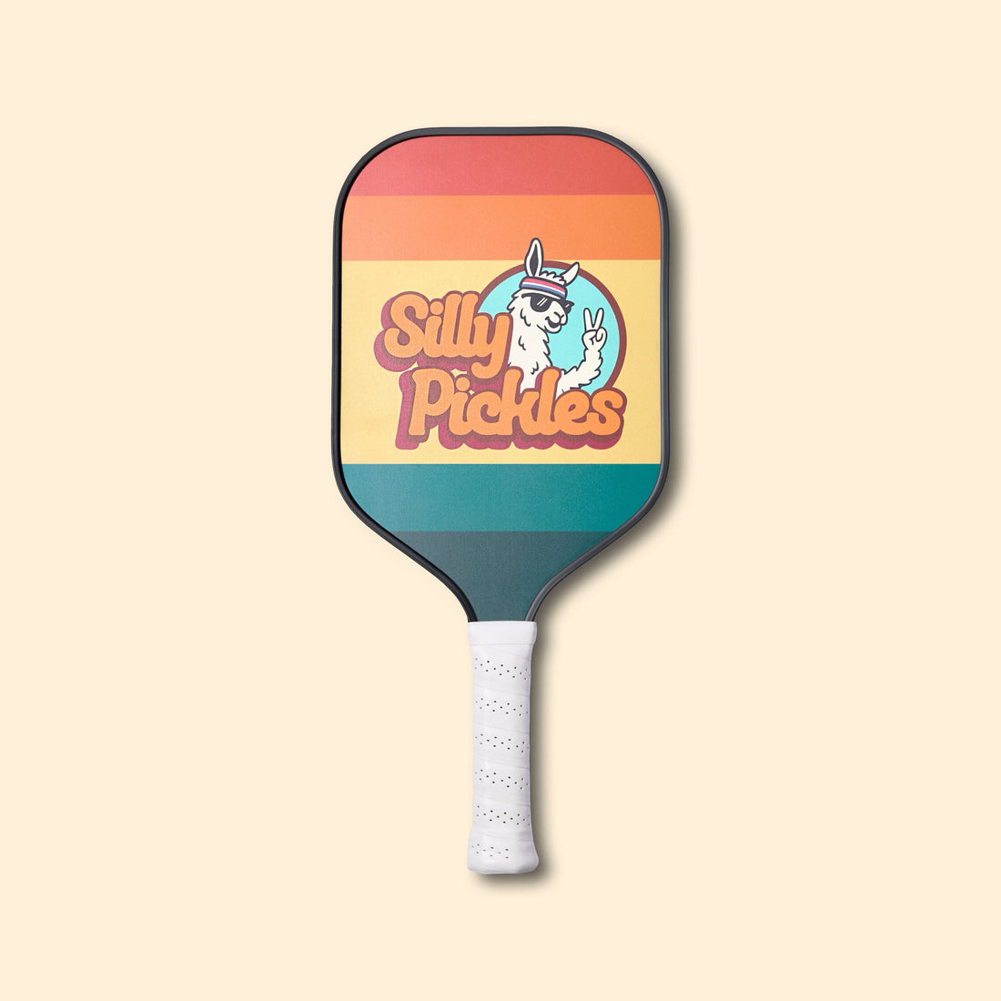 Colorful pickleball paddle with &